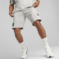 Detailed information about the product POWER Men's Shorts in Light Gray Heather, Size Small, Cotton/Polyester by PUMA