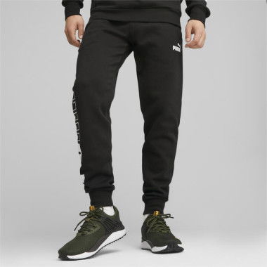 POWER Men's Sweatpants in Black, Size Small, Cotton by PUMA