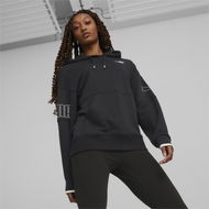 Detailed information about the product POWER Women's Colourblock Hoodie in Black, Size 2XL by PUMA