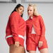 PREMIUM ESS Women's Knitted Cardigan in Red Fire, Size XS, Cotton by PUMA. Available at Puma for $120.00