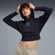 Detailed information about the product Premium Essentials Relaxed Graphic Hoodie Women in New Navy, Size Small by PUMA