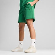 Detailed information about the product PREMIUM ESSENTIALS Relaxed Unisex Graphic Shorts 7 in Archive Green, Size Small, Cotton/Elastane by PUMA