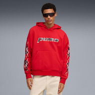 Detailed information about the product PUMATECH Men's Boxy Fleece Hoodie in For All Time Red, Size Small, Cotton/Polyester