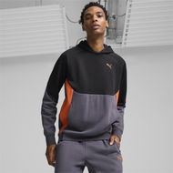 Detailed information about the product PUMATECH Men's Hoodie in Galactic Gray/Redmazing, Size Medium, Polyester/Cotton