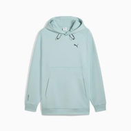 Detailed information about the product PUMATECH Men's Relaxed Graphic Hoodie in Modern Mint, Size Small, Cotton