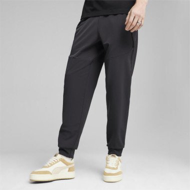 PUMATECH Men's Track Pants in Black, Size 2XL, Polyester/Elastane