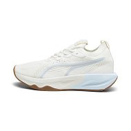 Detailed information about the product PWR XX NITRO Luxe Women's Training Shoes in Warm White/Ash Gray/Icy Blue, Size 9.5, Synthetic by PUMA Shoes