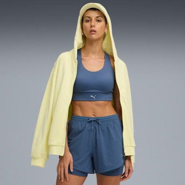 PWRbreathe RUN Bra in Dark Indigo, Size Small, Polyester/Elastane by PUMA