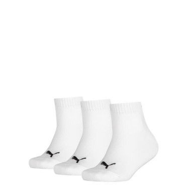 Quarter Socks 3 Pack - Youth 8-16 years in White, Size 10