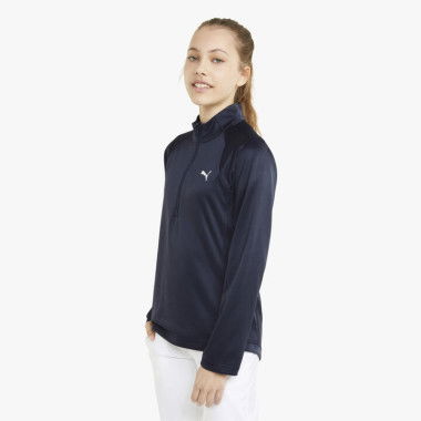 Quarter Zip Golf Pullover Shirt - Girls 8