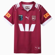 Detailed information about the product Queensland 2025 Men's Replica Home Jersey Shirt in Burgundy/White/Qrl Maroon Home, Size Small by PUMA