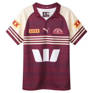 Queensland Maroons 2024 Captainâ€™s Run Replica Jersey Shirt â€“ Youth 8