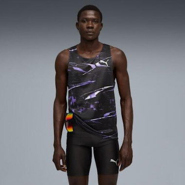 RACEDAY ULTRASPUN Men's Singlet in Dark Amethyst, Size Medium, Polyester by PUMA