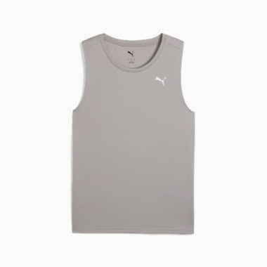 Relaxed Men's Training Tank Top in Concrete Gray, Size Small, Polyester by PUMA