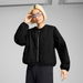 Relaxed Reversible Liner Jacket Women in Black, Size Large, Polyester by PUMA. Available at Puma for $150.00