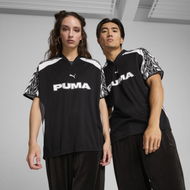 Detailed information about the product Relaxed Unisex Football Jersey Shirt in Black/Galactic Gray, Size Medium, Polyester by PUMA