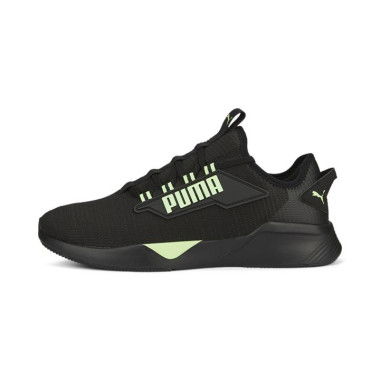 Retaliate 2 Unisex Running Shoes in Black/Fizzy Lime, Size 7, Synthetic by PUMA Shoes