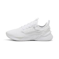 Detailed information about the product Retaliate 3 Unisex Running Shoes in White/Feather Gray/Black, Size 10, Synthetic by PUMA Shoes