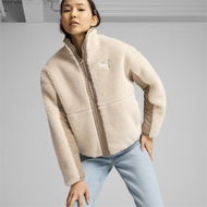 Detailed information about the product Reversible Women's Sherpa Jacket in Oak Branch, Size Large, Nylon by PUMA