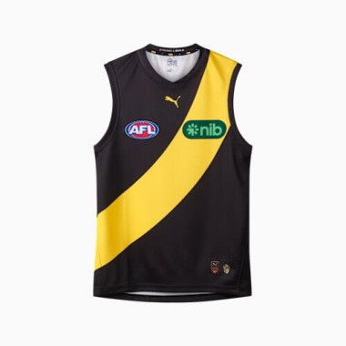 Richmond FC 2026 Men's Replica Home Guernsey in Black/Vibrant Yellow/Rfc, Size Small by PUMA