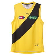 Detailed information about the product Richmond Football Club 2024 Menâ€™s Replica Away Guernsey in Vibrant Yellow/Black/Rfc Away Clw, Size Small by PUMA