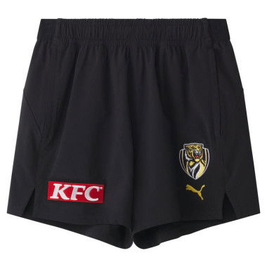 Richmond Football Club 2025 Men's Training Shorts in Black/Vibrant Yellow/Rfc, Size Medium by PUMA