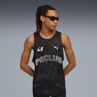 Detailed information about the product RUN CLUB Men's Graphic Tank Top in Black, Size Small, Polyester by PUMA