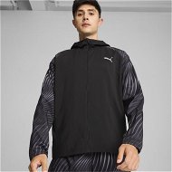 Detailed information about the product Run Favorite Men's Jacket in Black/Aop, Size Large, Polyester by PUMA