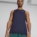 RUN FAVOURITE Men's Running Tank Top in Navy, Size Medium, Polyester by PUMA. Available at Puma for $40.00