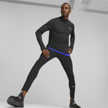 RUN FAVOURITE Running Tights Men in Black, Size Large, Polyester/Elastane by PUMA