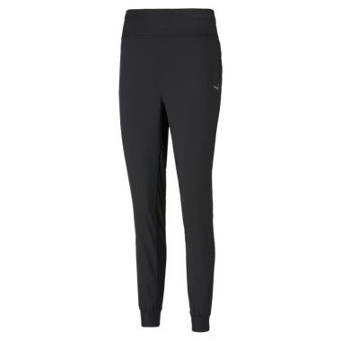 RUN FAVOURITE Women's Tapered Pants in Black, Size Small, Polyester/Elastane by PUMA