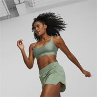 Detailed information about the product RUN Mid Impact Women's Running Bra in Eucalyptus, Size XL by PUMA