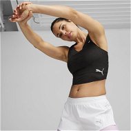 Detailed information about the product RUN ULTRASPUN Women's Running Crop Top in Black, Size Medium, Polyester by PUMA