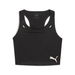 RUN ULTRASPUN Women's Running Crop Top in Black/Fireglow, Size XS, Polyester by PUMA. Available at Puma for $42.00