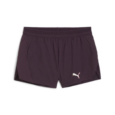 RUN ULTRAWEAVE VELOCITY Women's 3 Running Shorts in Midnight Plum, Size Large, Polyester by PUMA