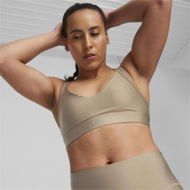 Detailed information about the product RUN Women's High Impact Bra in Hazelnut, Size XS, Polyester/Elastane by PUMA