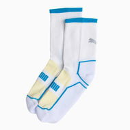Detailed information about the product Running Crew Socks (1 Pair) Unisex in White/Blue, Size 7
