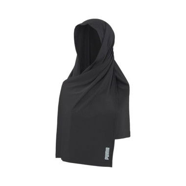 Running Hijab Scarf in Black, Polyester/Elastane by PUMA