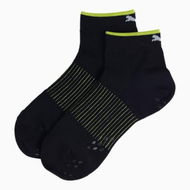 Detailed information about the product Running Quarter Grip Socks (1 Pair) Unisex in Black, Size 3.5