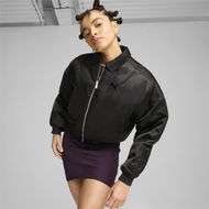 Detailed information about the product Satin Women's Bomber Jacket in Black, Size Large, Polyester by PUMA