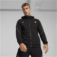 Detailed information about the product Scuderia Ferrari Men's Motorsport Race Hooded Sweat Jacket in Black, Size 2XL, Cotton by PUMA