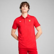 Detailed information about the product Scuderia Ferrari Race Cloudspun Men's Polo Top in Rosso Corsa, Size Medium, Polyester/Elastane by PUMA