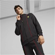 Detailed information about the product Scuderia Ferrari Race HDD Men's Sweat Jacket in Black, Size Small, Polyester/Cotton by PUMA
