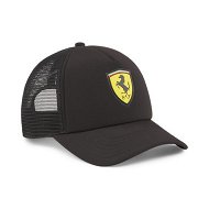 Detailed information about the product Scuderia Ferrari Race Trucker Cap in Black, Polyester by PUMA