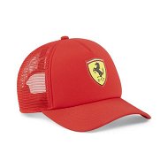 Detailed information about the product Scuderia Ferrari Race Trucker Cap in Rosso Corsa, Polyester by PUMA