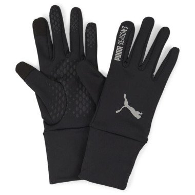 SEASONS Gloves in Black, Size Small, Polyester/Elastane by PUMA