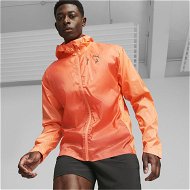Detailed information about the product Seasons Lightweight Men's Running Jacket in Hot Heat/Aop, Size 2XL, Polyester by PUMA