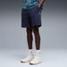 Select Essentials Shorts Men in Navy, Size 2XL, Cotton by PUMA. Available at Puma for $100.00