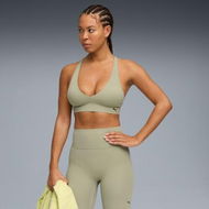 Detailed information about the product SHAPELUXE Women's Plunge Bra in Lux Army, Size Medium, Polyester/Elastane by PUMA