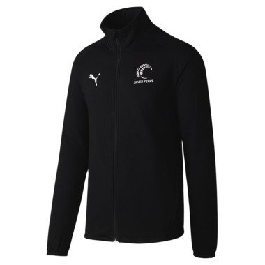 Silver Ferns Unisex Zip Up Jacket in Black/Sf, Size Small by PUMA